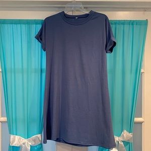 Blue T-Shirt Dress